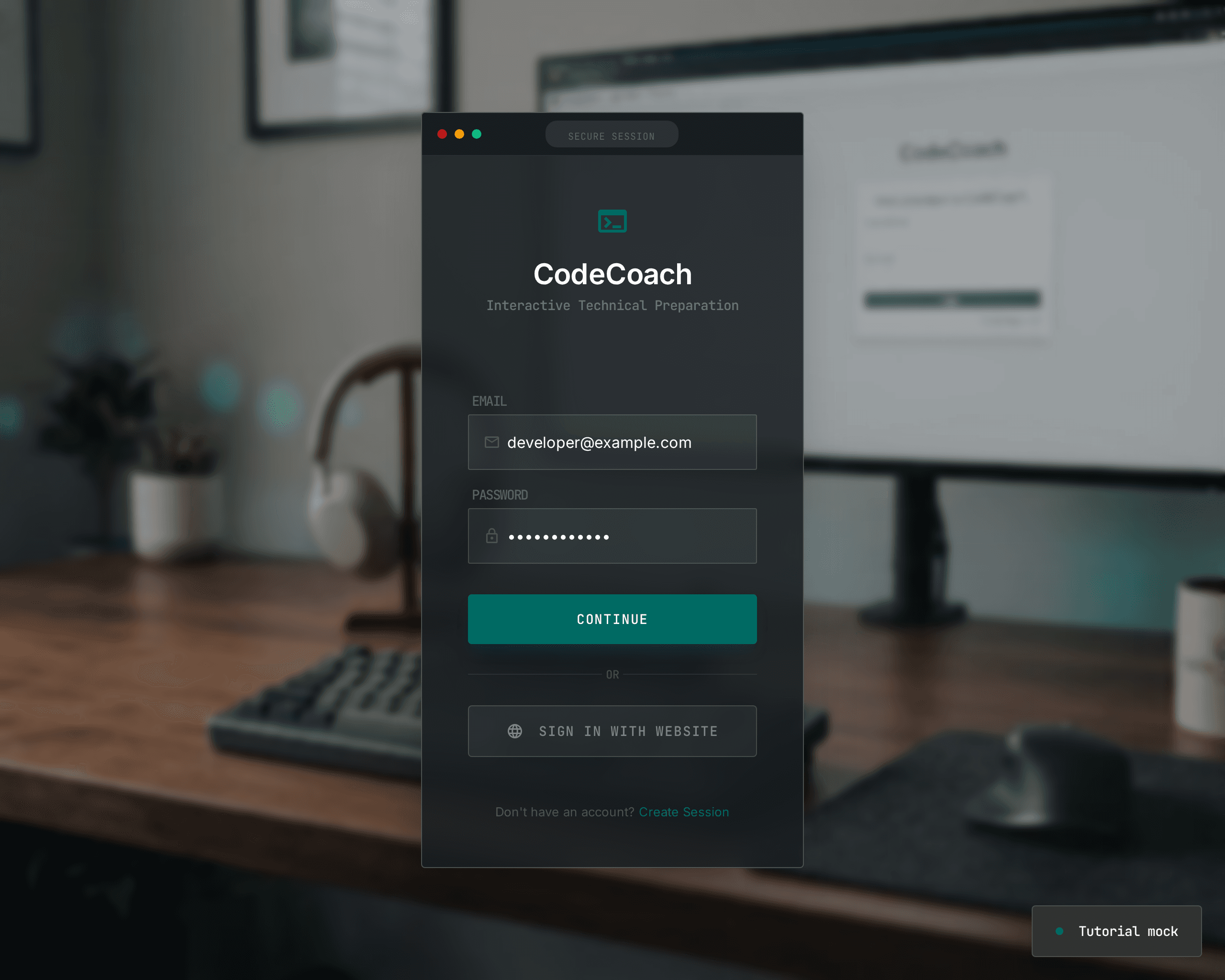 Desktop sign-in